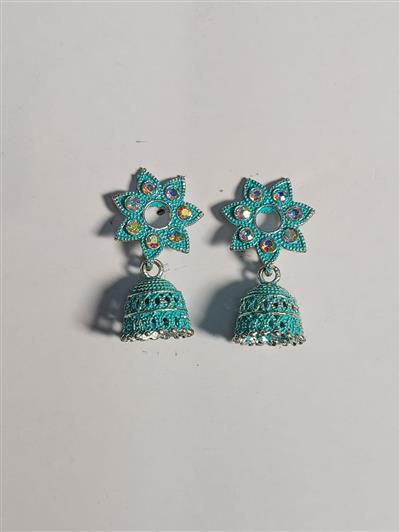 Firozi color Jhumka